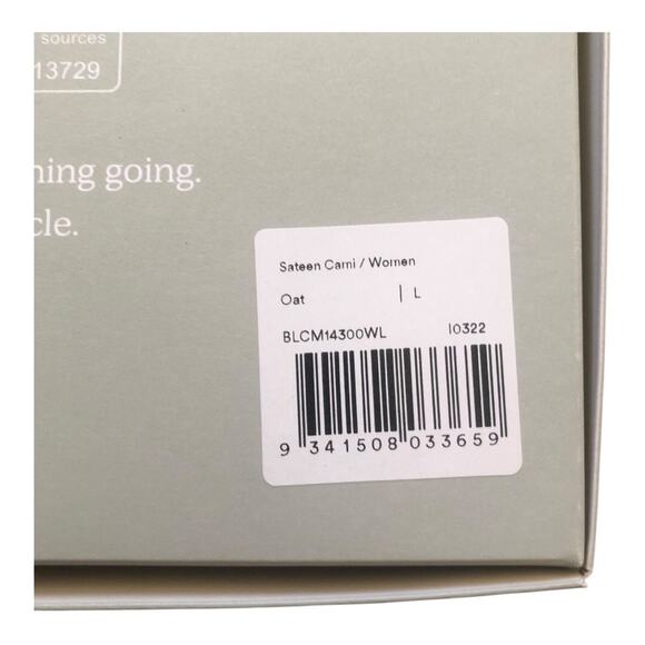 Ettitude NIB Silky Soft CleanBamboo™ Sateen Cami Oat Peachy Cream Large - Picture 10 of 16